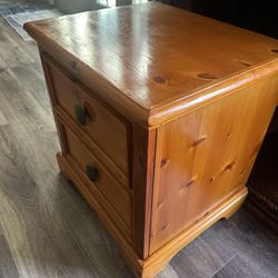 2 Drawer Dresser Nightstand Storage 