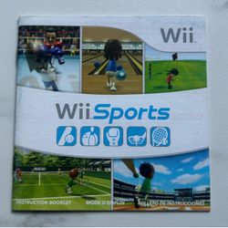 Wii Sports Manual Only