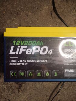 LifePo4 12v 200Ah solar lithium iron phosphate deep cycle battery
