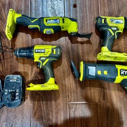 🔧 RYOBI ONE+ 18V Tool Bundle – Great Working Condition
