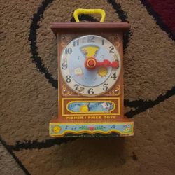 Vintage Fisher Price Musical Tick Tock Clock
