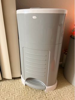 iaper Dekor EKO Classic Diaper Pail, White | ONLY Eco-Friendly Diaper Pail Made with 70% Recycled Materials | Hands-Free: Step–Drop–Done | Cost-Effect