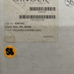 BATHROOM - LIGHT - GINGER POLISHED CHROME