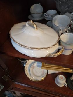 Austrian Bone China Covered Serving Dish 