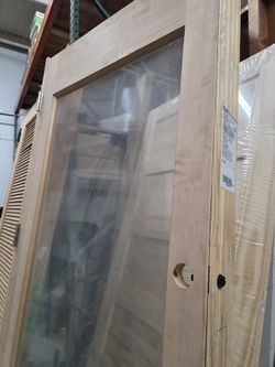  INTERIOR DOOR WITH  GLASS  36 X 96