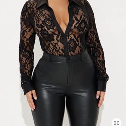 Fashion Nova Lace Bodysuit 
