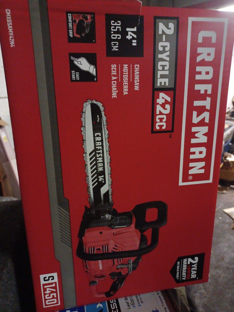 Craftsman 14in Two Cycle 42 Chainsaw