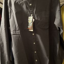 5.11 Tactical Men’s Button Down, Long Sleeve Shirt, Gray/Black Check, size Large, Brand New With Tags, $30.00