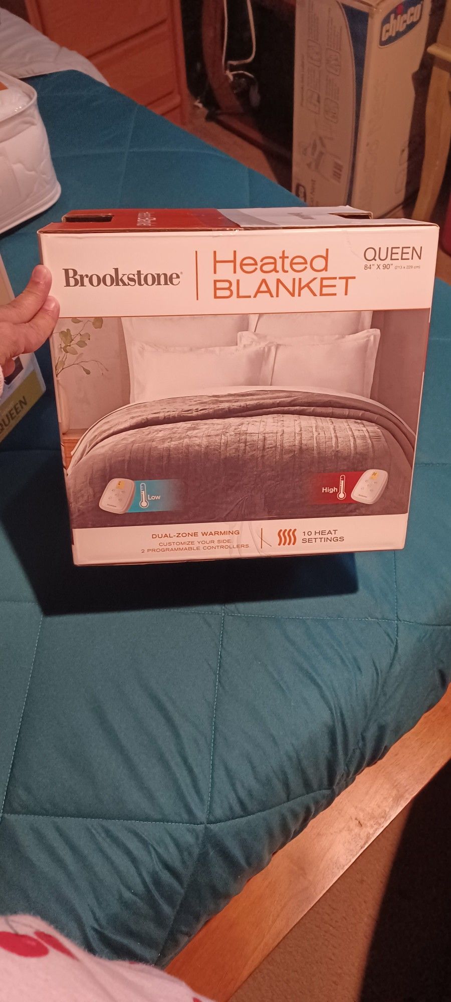 Brookstone Dual Side Queen Heated Blanket