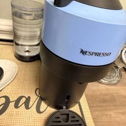 Nespresso Vertuo Pop+ Coffee Machine in Blue and Black