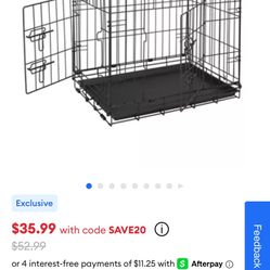 Dog Crate With 2 Door Openings