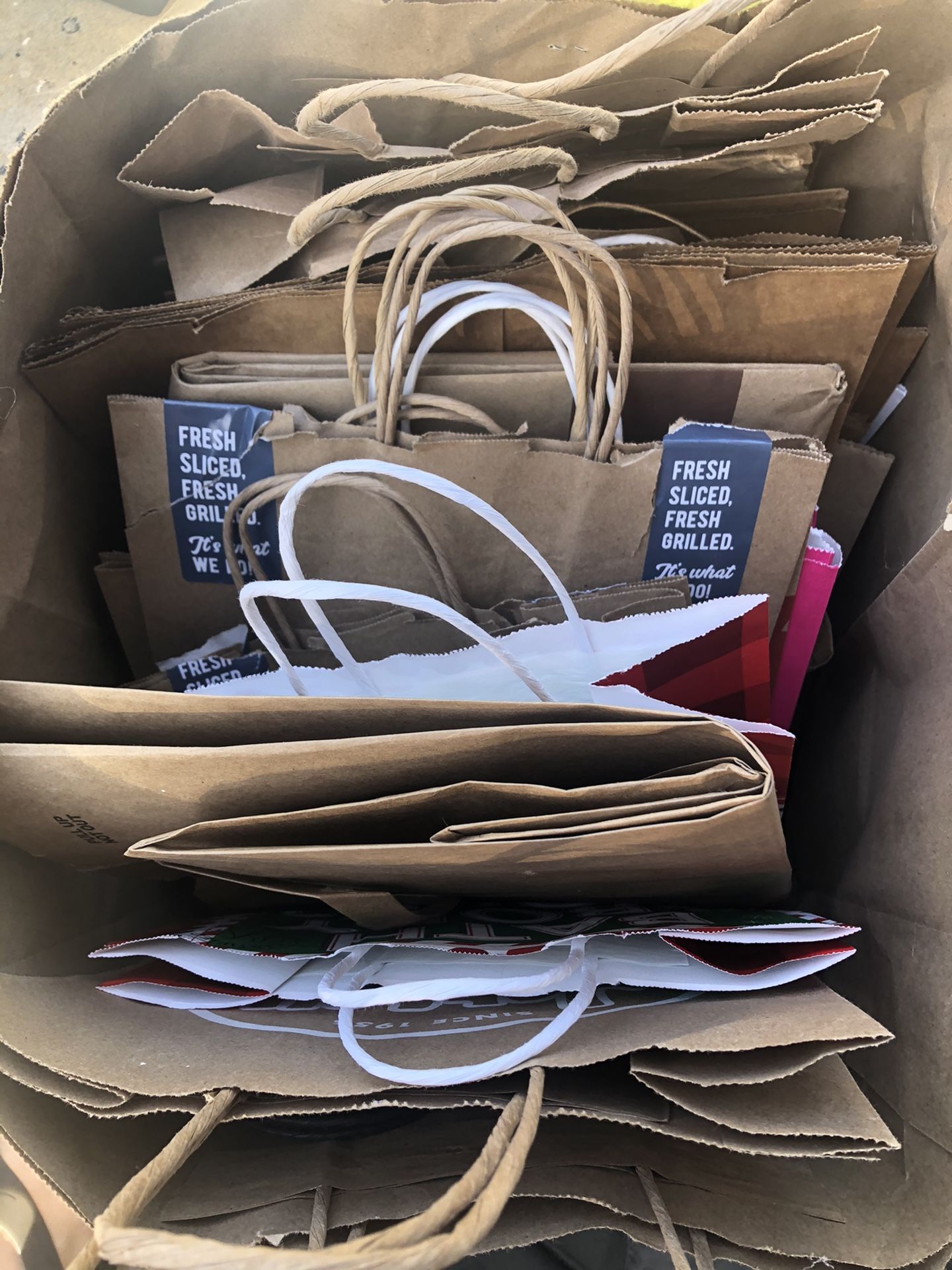 Free Paper bags All Sizes