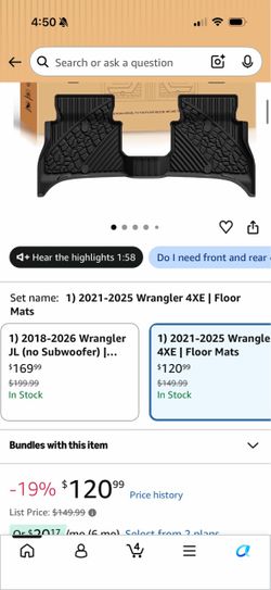 Jeep Wrangler Floor Mats