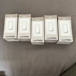 5 15A Switches Lutron claro Whitr