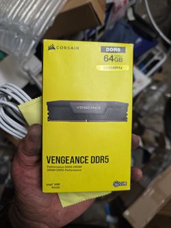 Corsair Vengeance 64GB (2 X 32GB) DDR5 Performace DDR5 DRAM New !