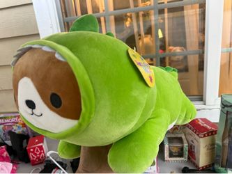 DOG PLUSH NEW WITH TAG DOG DINOSAUR COSTUME DINO PLUSH