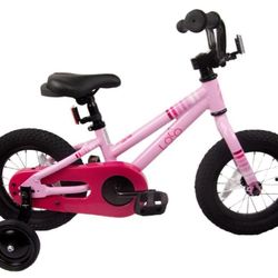 Loco 12” Bicycle Baby Pink With Training Wheels New In Box