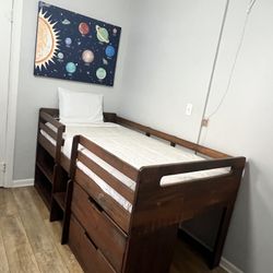 Low Loft Bed And Mattress 
