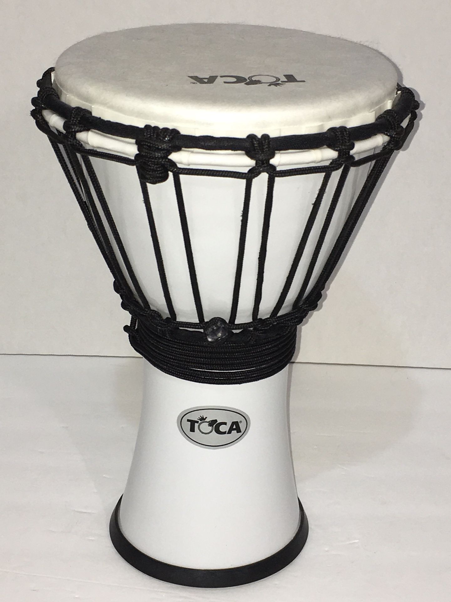 TOCA Percussion Mini Djembe Hand Drum. 12.5” Tall. 7” Diameter Head