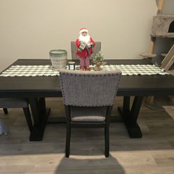 Black Rustic Dinning Table