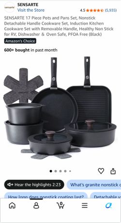 17 piece set cookware