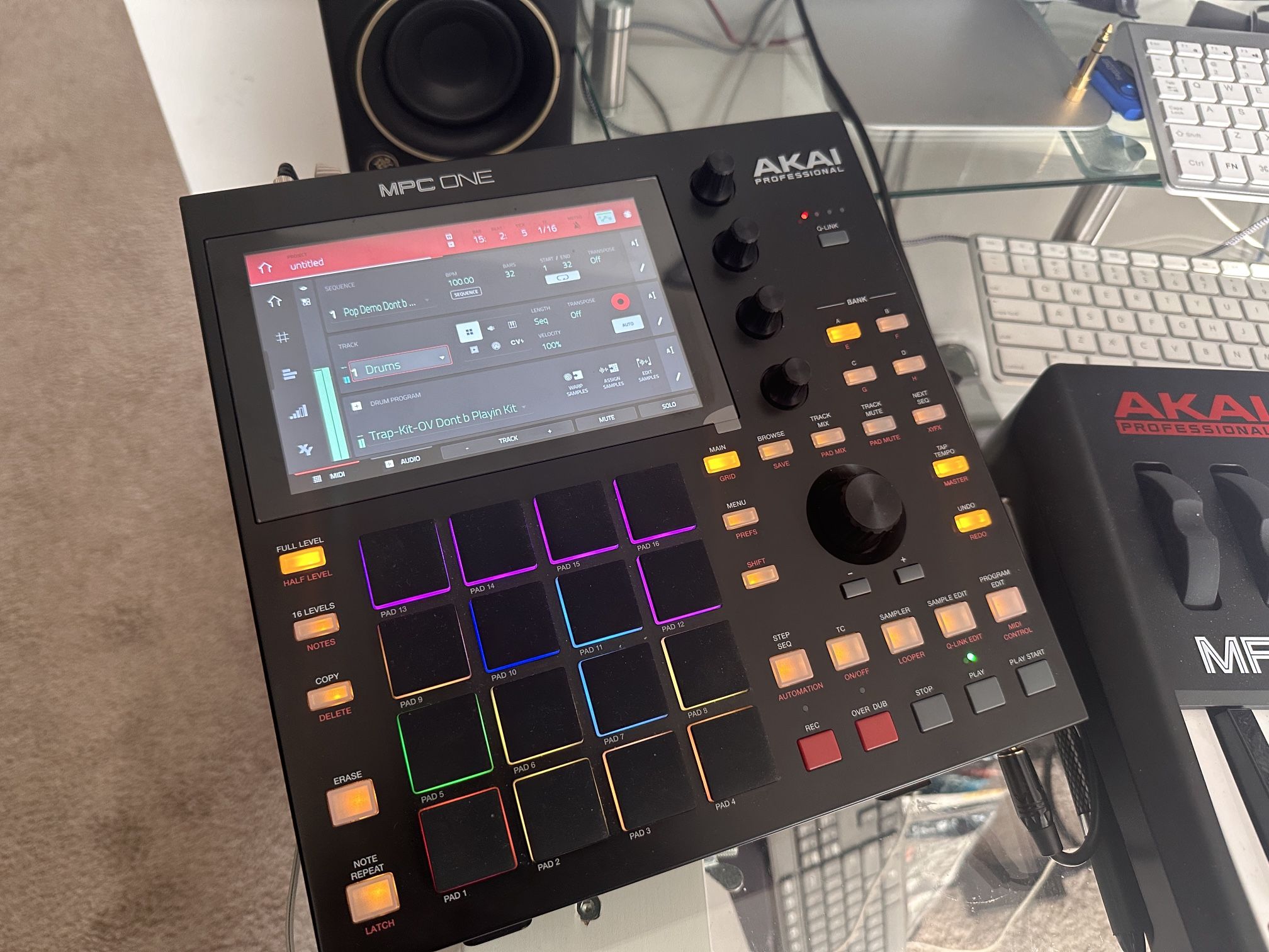 Akai MPC One with Stand