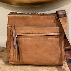 Fossil Leather Crossbody Bag
