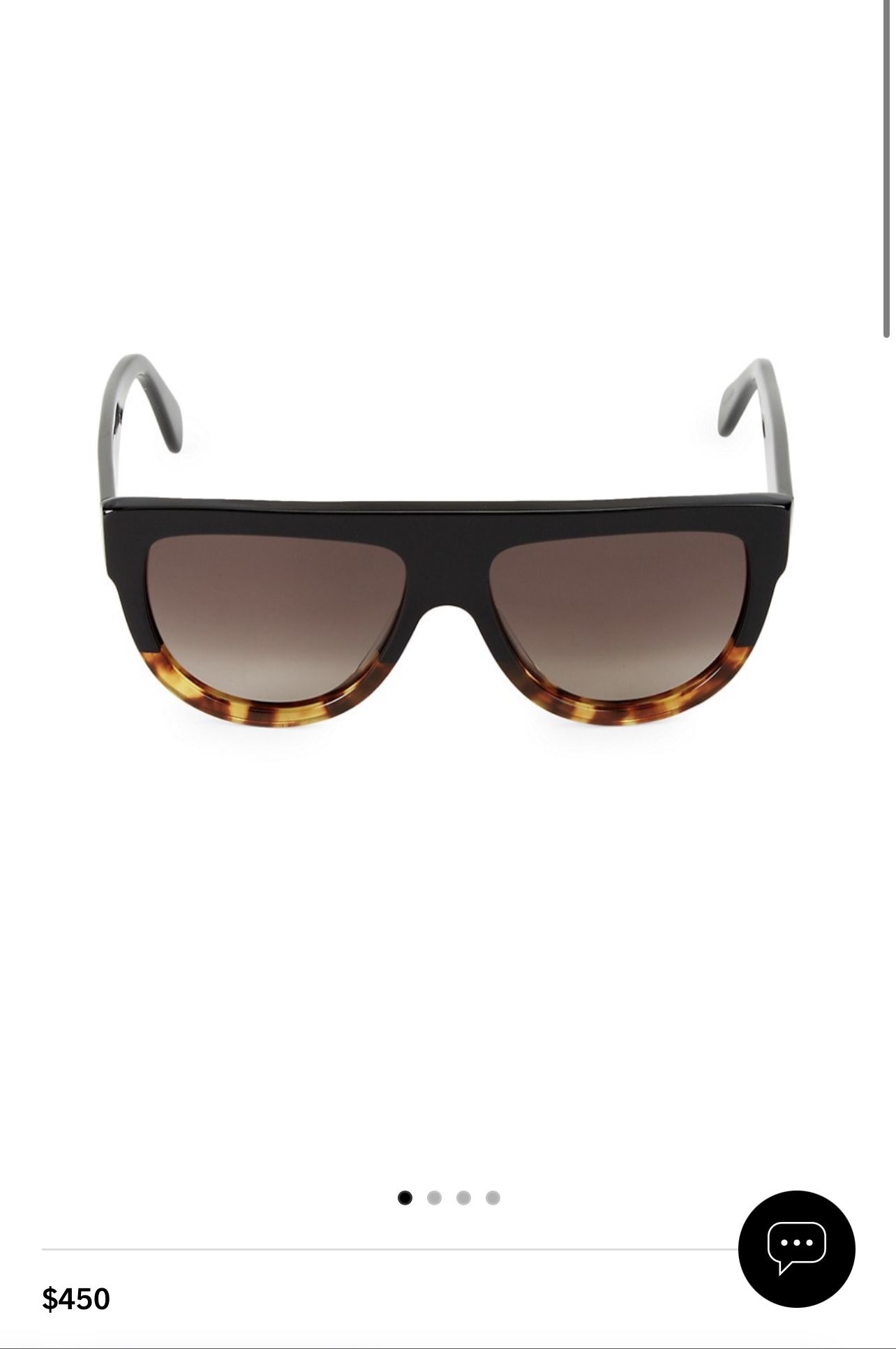 Celine Tortoise And Black Sunglasses