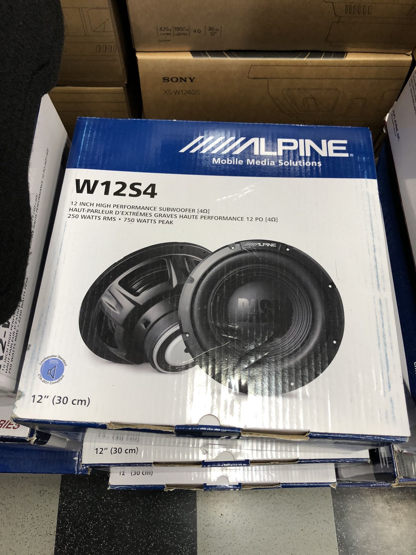Alpine 12 Inch Subwoofer In Sale For 79.99
