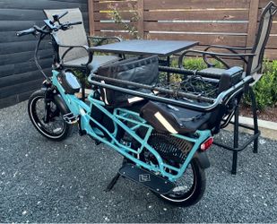 OBO Lectric Xpedition2 Raindrop Blue duel battery Cargo E-Bike