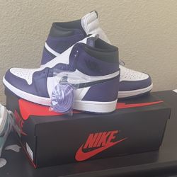 DS Jordan 1 “Court Purple” Sz 10