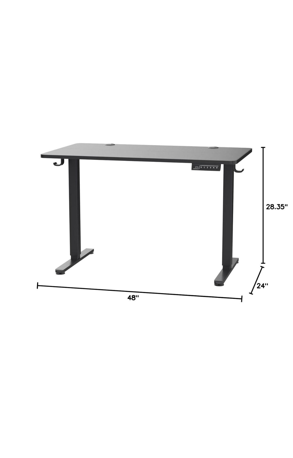 Black Adjustable Height Desk