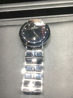 Men s Croton Diamond Tungten Ceramic Steel Watch Cr307996 for Sale in Littleton CO OfferUp