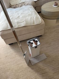 Mop with Self-Wringing Bucket Set
