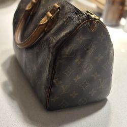 Authentic Louis Vuitton Speedy Leather Handbag 