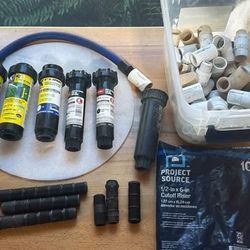 K-Rain and Toro Sprinkler Heads with PVC Fittings Lot