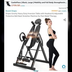 Inversion table to help with back pain