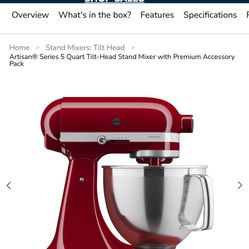 Ktchen Aid Series 5 Quartz Tilt Head Stand Mixer With Premium Accessories
