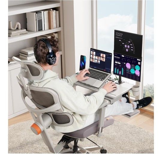 Newtral Home Office Laptop Desk for T-Shape Office Chair,