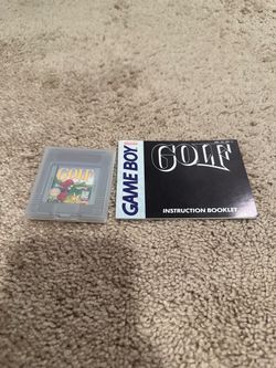Nintendo Game Boy Golf Cartridge with Manual