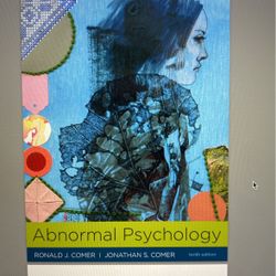 Abnormal Psychology 10th Edition 