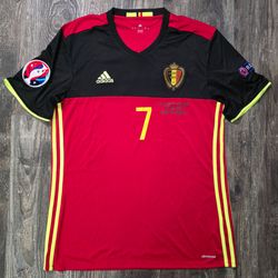 2016 Adidas Belgium Home Soccer Jersey Kevin De Bruyne Men L