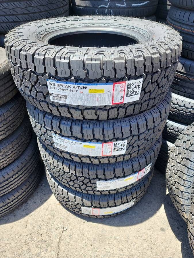 4 New Tires 265-70-17 Falken Wildpeak AT4 P265/70 R17 Inch Tire FREE Same Day Delivery To Inland Empire Locations 65,000 Miles IN STOCK