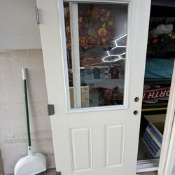 36”x80” exterior door with window