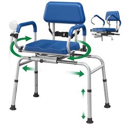Sliding Shower Chair - 330lb Capacity