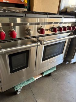 WOLF 48”WIDE ALL GAS RANGE STOVE STAINLESS STEEL