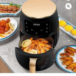 Air Fryer, 4.5 Liters Electric Hot Air Fryers for Roasting, Baking And Grilling, 8-in-1 Digital Touc