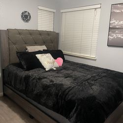 Queen Bed & Bed frame 