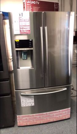 Fridge refrigerator Samsung 23 ft.³ stainless steel original price $2777 our price is $1975