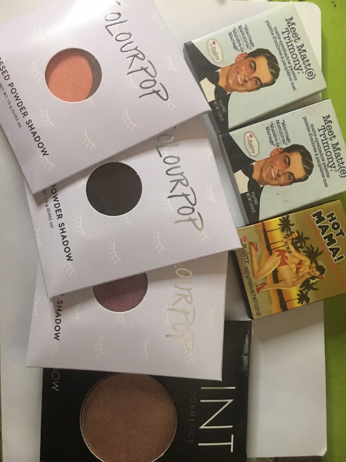 Colourpop and the balm and INT
